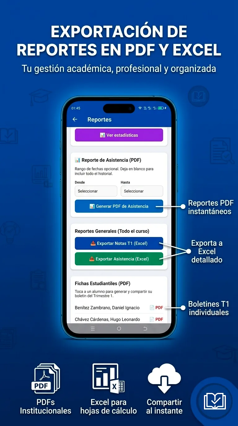Exportación de Reportes
